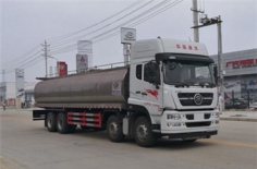 豪沃前四后八24方鲜奶运输车