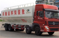 东风天龙前四后八40方散装饲料运输车